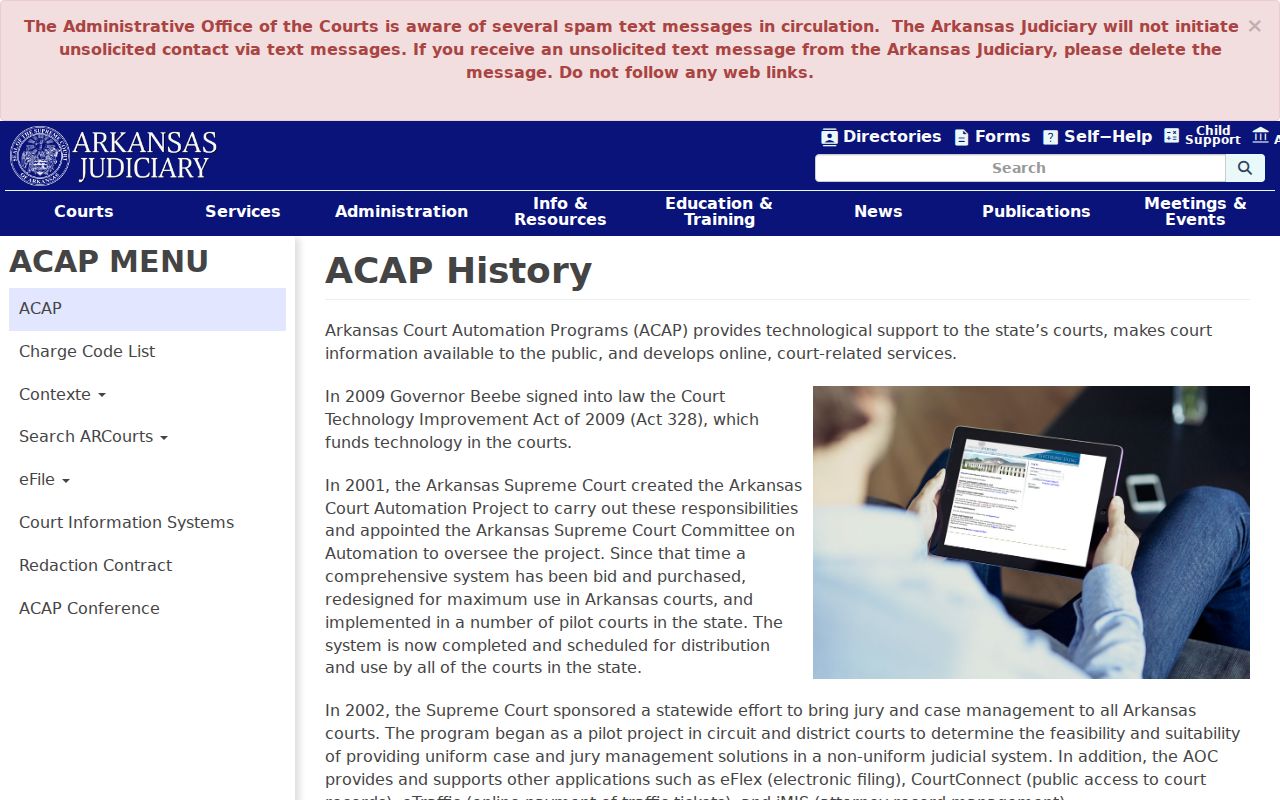 Hempstead County case search court automation programs