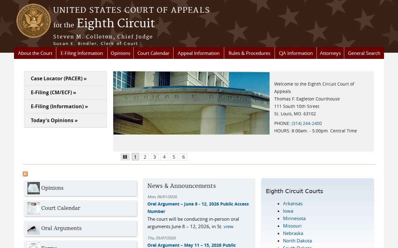 Fulton court docket Eighth Circuit federal appellate source